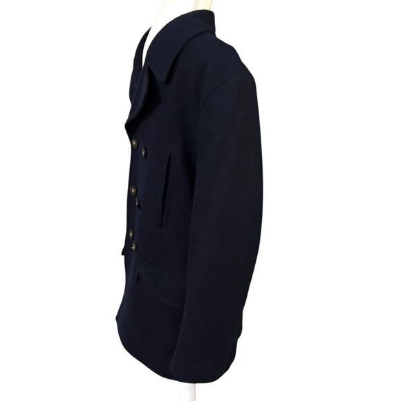 Lauren Ralph Lauren Men's Double-Breasted Quilted Lined Peacoat 40S - Picture 3 of 12